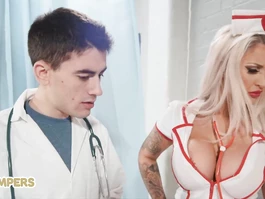 Little Doctor Jordi Fucks big tit nurse Brooklyn Blue